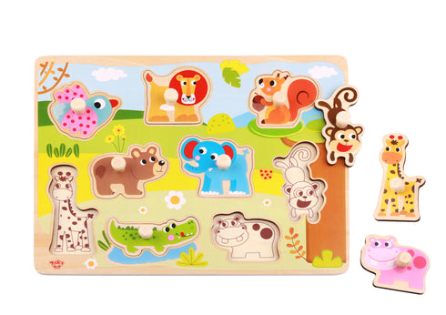 Animal Peg Puzzle Board